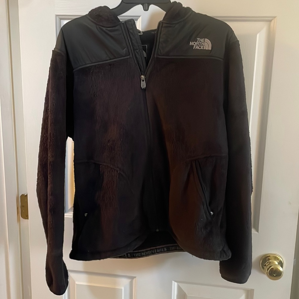 The North Face black Hi-Pile fleece jacket